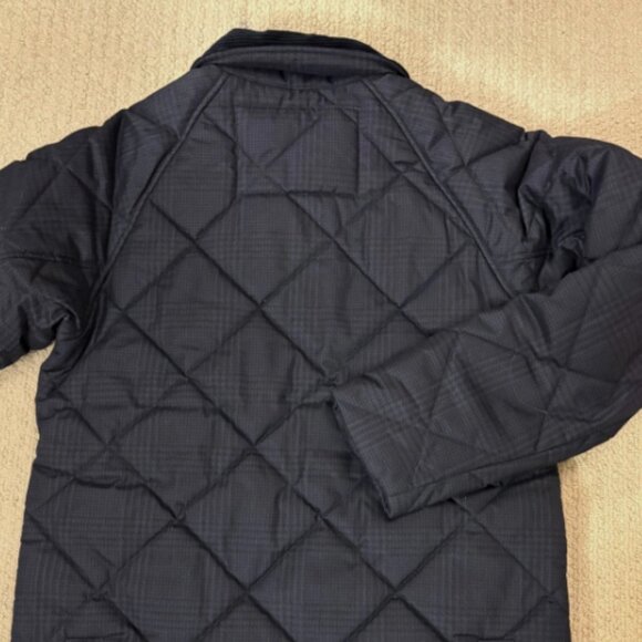 Barbour Premium BEDALE Houndstooth Quilted Jacket DK Navy MSRP$435 British Class - Picture 10 of 16